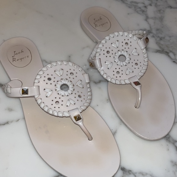 Jack Rogers jelly shoes-white size 7 - Picture 2 of 10